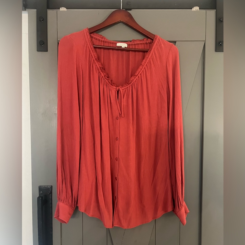 Z Supply Rust Rayon blouse